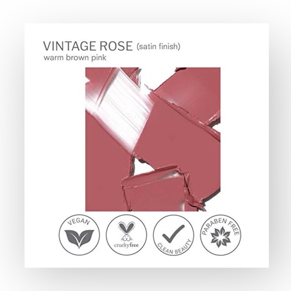 new True + Luscious ⚘ Vegan Super Moisture Lipstick ⚘ Vintage Rose ⚘ Full Size ⚘ - Picture 3 of 16